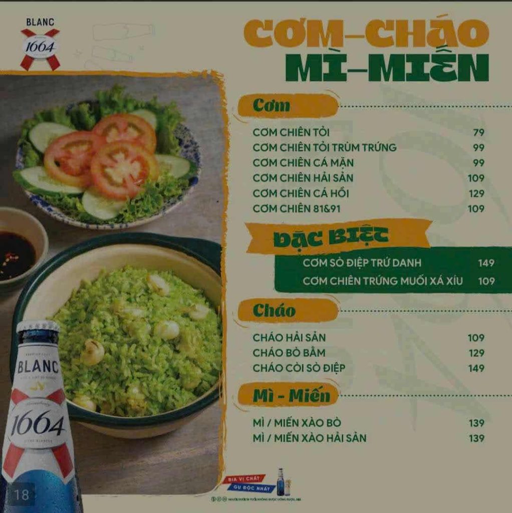 Menu 8191 81&91 Thủ Dầu Một có gì ngon? Xem ngay menu chi tiết đồ ăn và bia hot ...